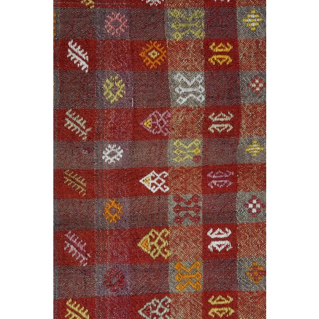 Vintage Turkish Kilim Runner-2′7″ × 8′2″ For Sale - Image 9 of 13