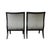 Pair Mid-Century Modern/Art Deco Ebonized Lounge Chairs With Velvet Upholstery For Sale - Image 4 of 6