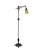 Made in cast iron an brass, this art deco lamp has an amber glass shade and paddle on/off switch. Excellent art deco or...