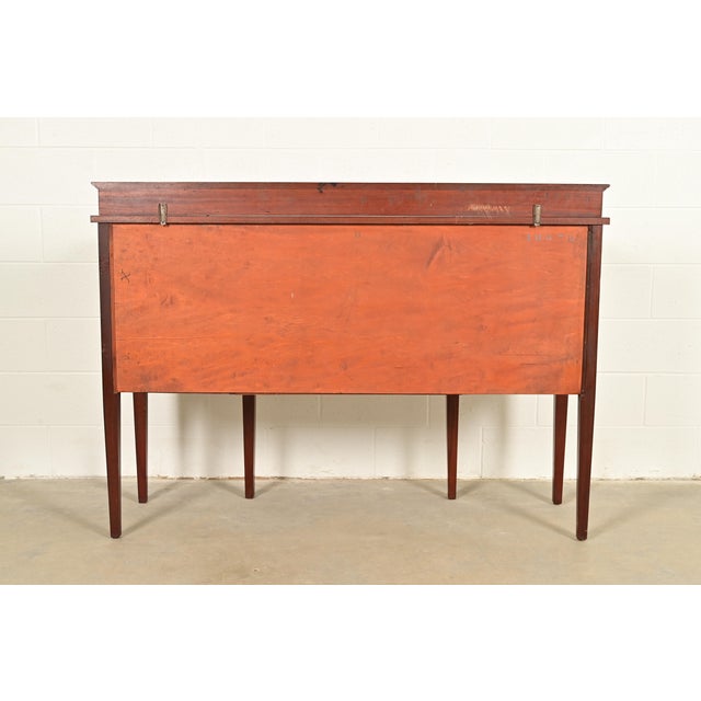 Baker Furniture Style Federal Inlaid Mahogany Sideboard Credenza For Sale - Image 15 of 16