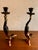 These items are vintage hand-painted cast iron Chinese acrobat candle holders. • They feature figures performing a...