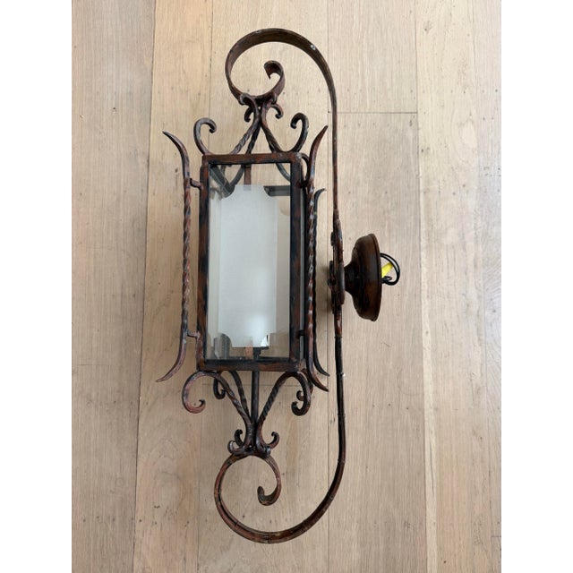 Vintage Gothic/Spanish Revival Exterior Wall Scone For Sale In San Francisco - Image 6 of 12