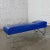Mid-Century Modern MCM to Streamline Modern or Industrial Chaise Daybed Adjustable Back Royal Blue Vinyl and Chrome For Sale - Image 3 of 12