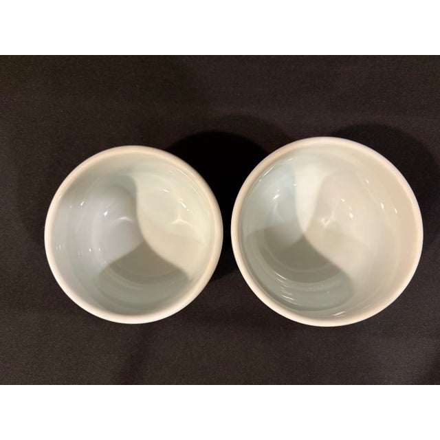 Late 20th Century Celadon Porcelain Bowls With Wildlife and Floral Raised Relief Motifs - A Pair For Sale - Image 10 of 10