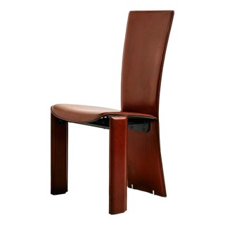 Pietro Costantini Leather Dining Chairs, 1980s, Set of 4 For Sale
