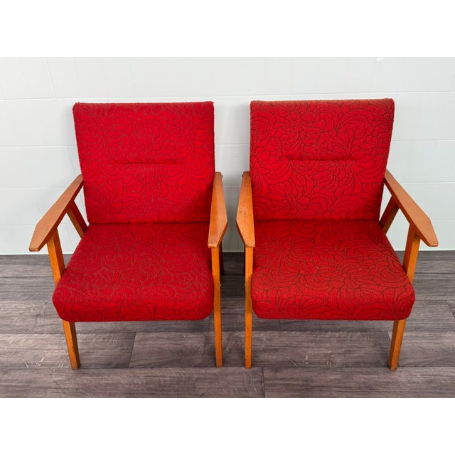 Vintage Italian Armchairs, 1950s, Set of 2 For Sale - Image 6 of 10