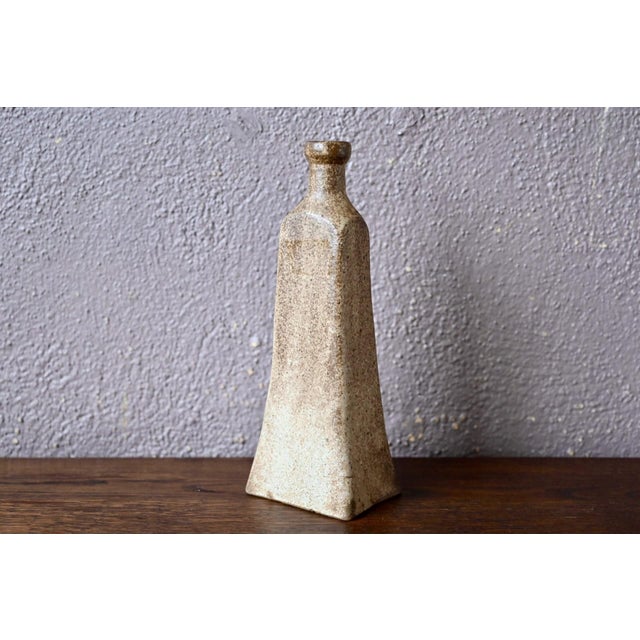 Wabi-Sabi Stoneware Soliflore Vase, 1970s For Sale - Image 3 of 11