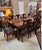 Wood Early Century Bernhardt Dining Table With 8 Chairs, Two Extension and Table Cover For Sale - Image 7 of 8