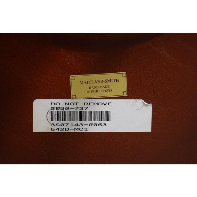 Maitland Smith Baroque Style Mahogany Pedestal Table For Sale - Image 12 of 12