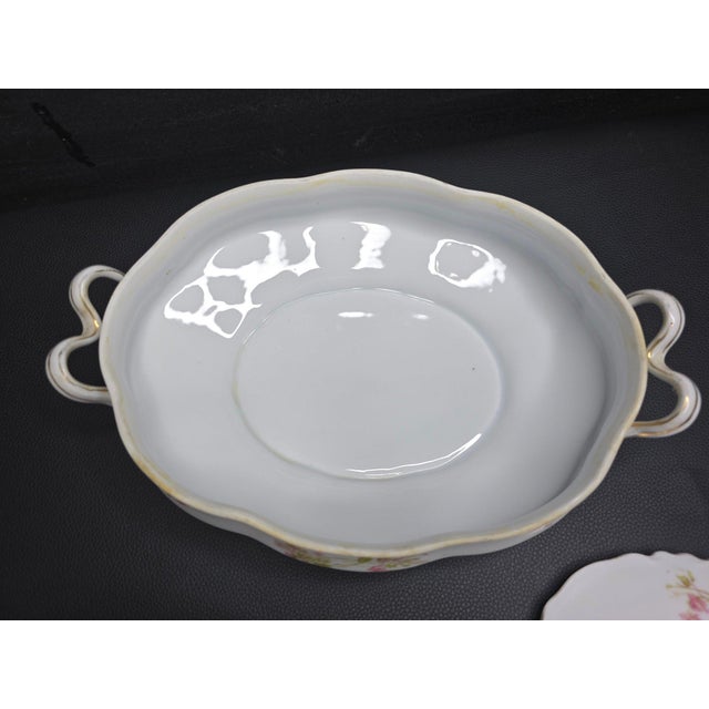 Antique Heinrich and Co. Selb, Bavaria Ranson Porcelain Covered Tureens - Set of 3 For Sale - Image 10 of 16