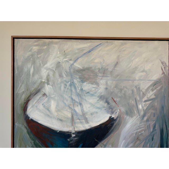 1989 Large - Vintage Impressionism Abstract Oil Painting, Signed For Sale In Miami - Image 6 of 12