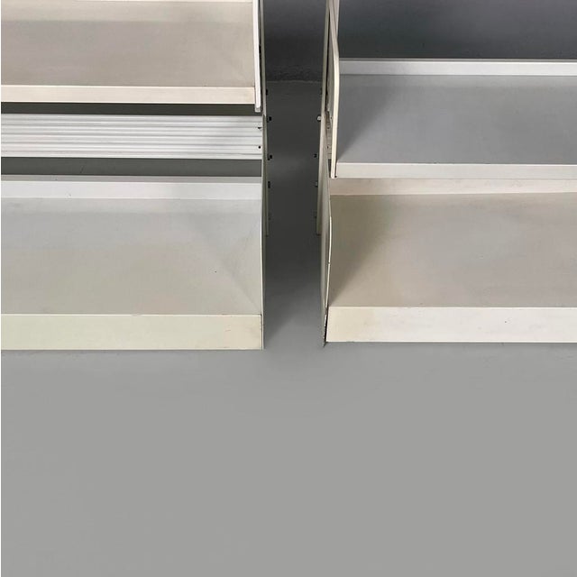 Italian Modern Modular White Congresso Bookcase attributed to Lips Vago, 1970s, Set of 3 For Sale - Image 17 of 18