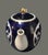 Vintage Pakhta Cobalt Blue & White Gilded Imperial Porcelain Russian Tea Pot For Sale - Image 6 of 11