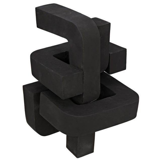 Mid-Century Modern NOIR Curz Scupture, Fiber Cement For Sale - Image 3 of 4