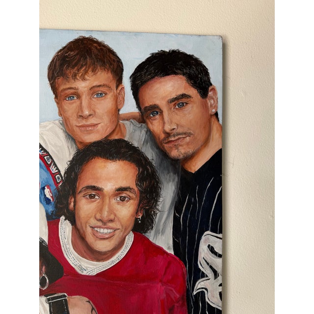 S. McLain Backstreet Boys Pop Culture Acrylic on Canvas Painting For Sale In Miami - Image 6 of 11