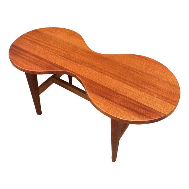Mid-Century Modern Biomorphic Coffee Table in Teak Wood, 1960 For Sale