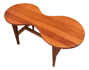 Mid-Century Modern Biomorphic Coffee Table in Teak Wood, 1960