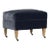Alcott Ottoman, Midnight Velvet For Sale