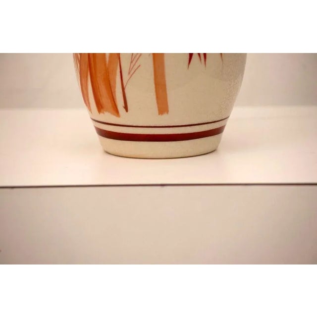 Kutani-Enzan Japanese Kutani Flower Vase Kabin Ikebana Sometsuke Aka-E Signed For Sale - Image 9 of 10