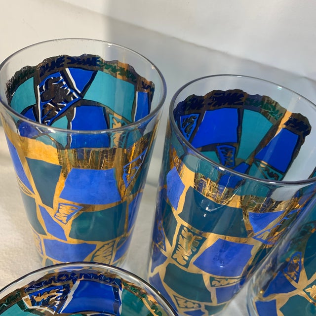 1960s Georges Briard "Europa" Pattern Barware, 14 Pieces For Sale In Chicago - Image 6 of 11