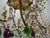 Italian Florentine Tole Gilt Murano Glass Beaded 6-Light Chandelier, 1950s For Sale - Image 14 of 17