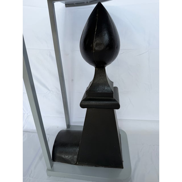 Contemporary Demi Lune Side Table For Sale - Image 3 of 12