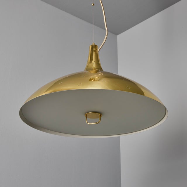 Paavo Tynell 'A1965' Counterweight Pendant Lamp in Brass for Gubi For Sale - Image 9 of 15