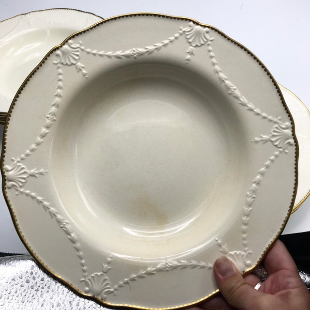 Metal 19th Century Antique Minton Ironstone Rimmed Bowls - Set of 8 For Sale - Image 7 of 13