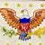 Wood 1930s Vintage Boho Chic Americana Patriotic Eagle Needlepoint Yarn Sampler, Framed For Sale - Image 7 of 11