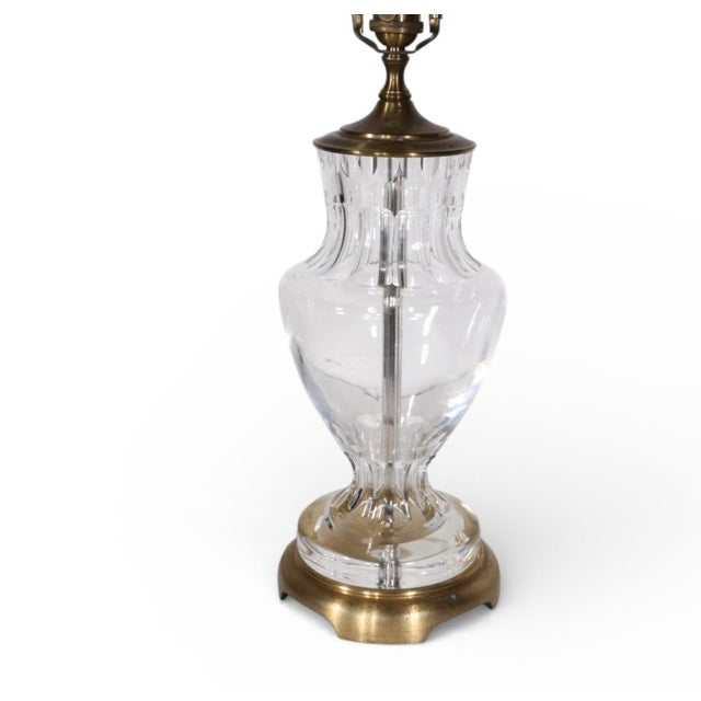 Metal Late 20th Century Crystal Table Lamp by Wildwood For Sale - Image 7 of 12