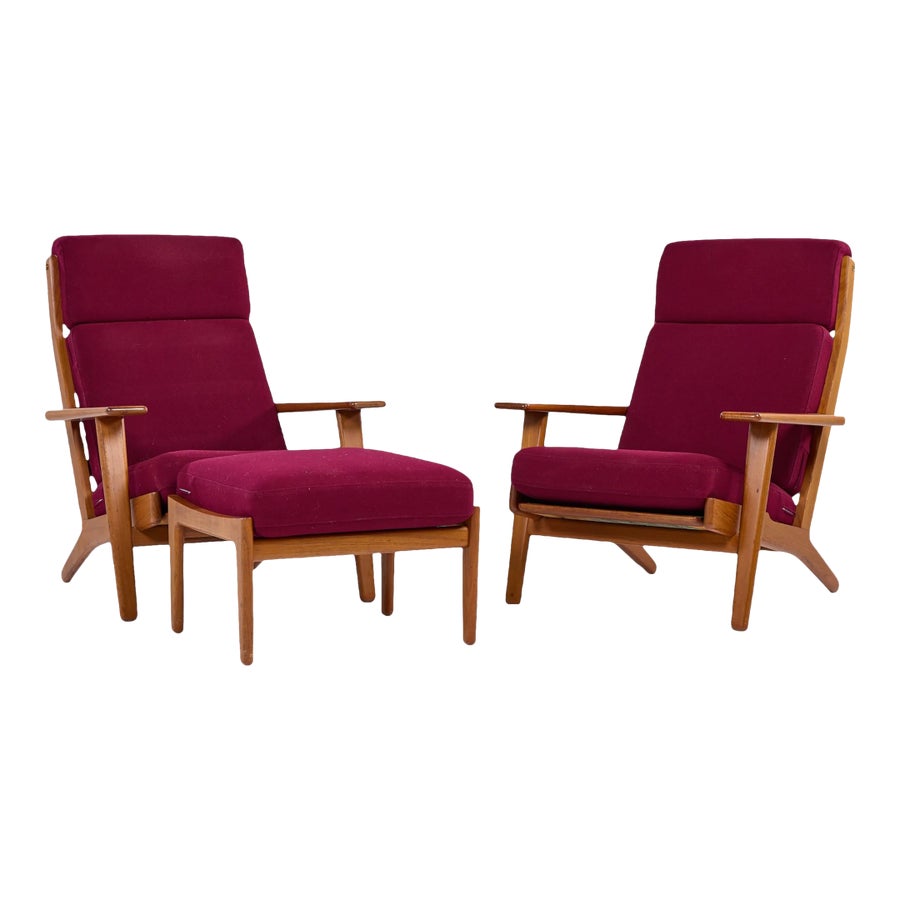 【GE290】GETAMA社　Hans J Wegner Hans Wegner for Getama Ge-290 Mid Century Danish Teak High Back