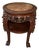 Late 19th Century Chinese Carved Wood Foo Dog and Red Marble Plant Stand/Side Table For Sale