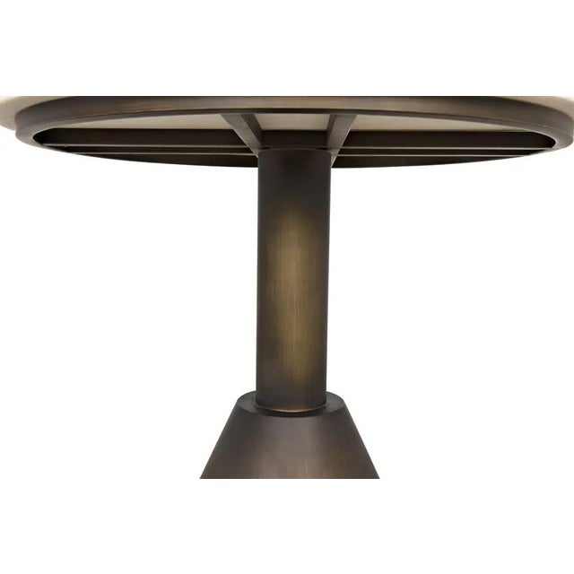 Not Yet Made - Made To Order Joseph Side Table, Aged Brass For Sale - Image 5 of 5