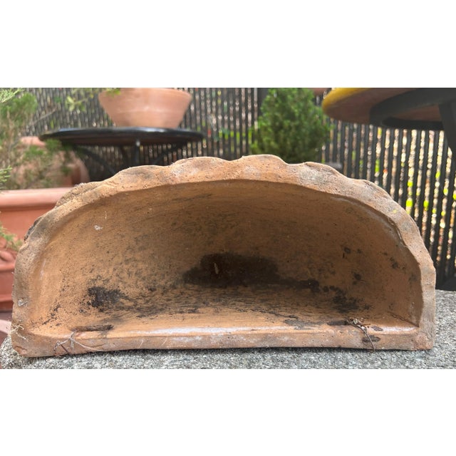 Renaissance Vintage Italian Terracotta Wall Pocket Vase For Sale - Image 3 of 6