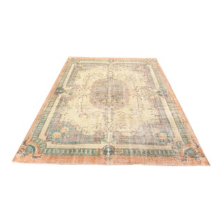 Vintage Oushak Rug - 85" X 121" For Sale