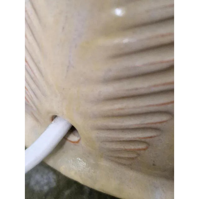 Swedish Modern Table Lamp with Ceramic Base attributed to Anna-Lisa Thomson fir Upsala Ekeby, 1950s For Sale - Image 4 of 14