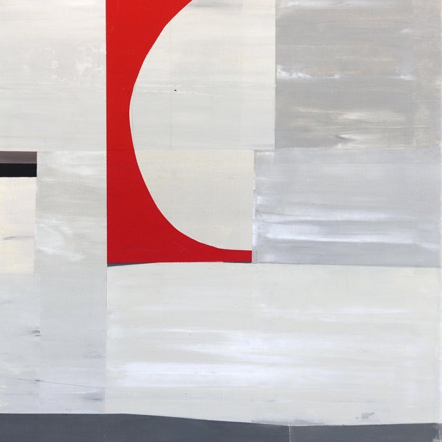 2010s Abstract "Red Eclipse" Original Artwork by Heny Steinberg For Sale - Image 5 of 9