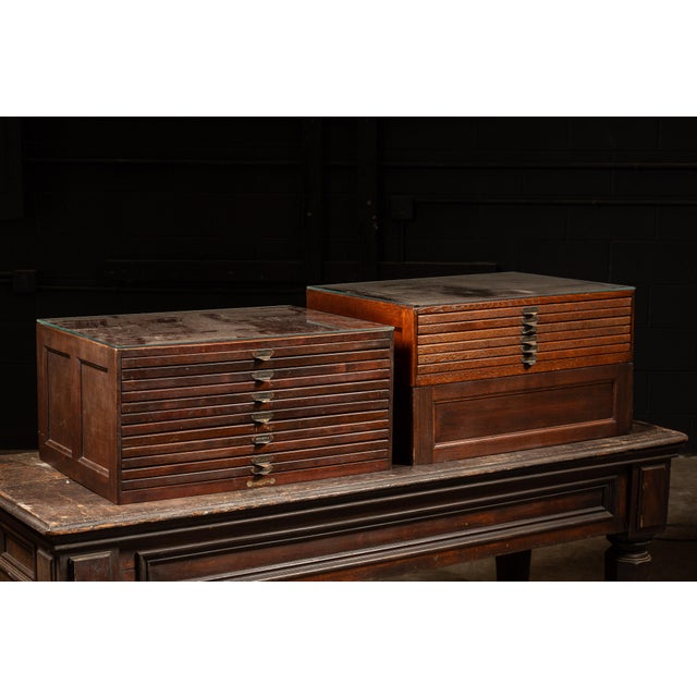 Pair of Late 19th Century Map Cabinets With Period-Appropriate Maps For Sale - Image 4 of 18