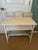 Early 20th Century White Wicker Desk and Chair Set With Basket Organizers For Sale - Image 4 of 6