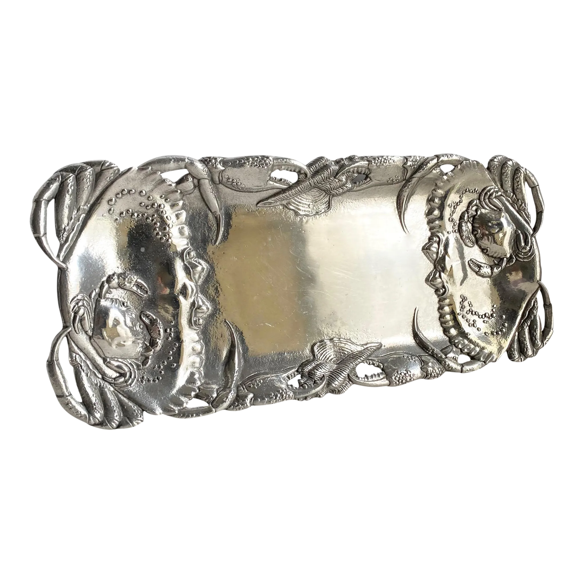 Vintage Arthur Court Crab Seafood Tray Aluminum Dish Chairish