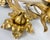 Gold Italian Florentine Wall Sconce in Gilt Metal with Curved Iron Leaves, 1960s For Sale - Image 8 of 9