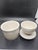 Butter Crock Keeper Dish Norpro White Blue Bell Shape Stoneware 3"