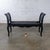 Late 20th Century French Country Black Painted Bench W/Woven Rush Seat & Cabriole Legs For Sale - Image 18 of 18