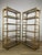 Brown Italian Bamboo and Wicker Bookcases with Glass Shelves, 1970s, Set of 2 For Sale - Image 8 of 9