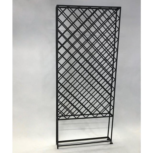 Large Standing Lattice Wrought Iron Wine Racks Chairish