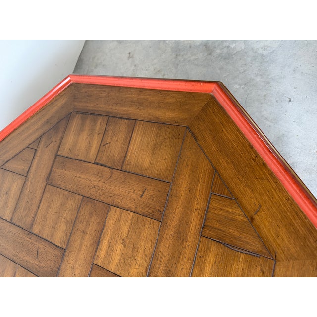 Vintage Baker Furniture Chinoiserie Style Octagonal Coffee Table For Sale - Image 11 of 18