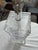 Karl Springer Vintage Lucite Lamp Springer Hollywood Regency Heavy Clear Euc Square Stacked For Sale - Image 4 of 9