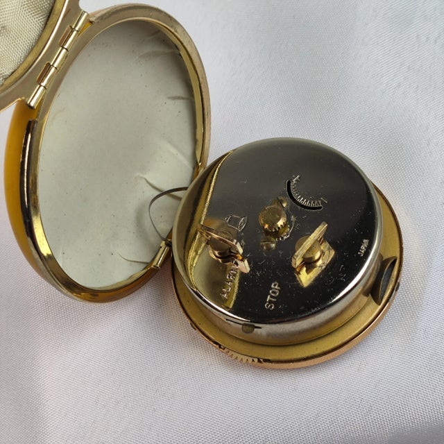 1970’s French and Japanese Folding Alarm Clocks - Set of 2 For Sale - Image 9 of 11