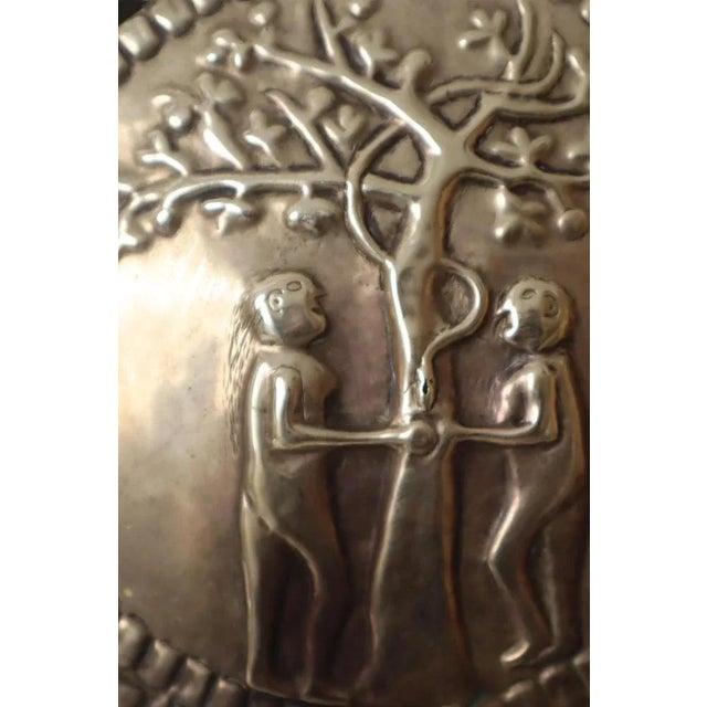 Set Wall Lamp Adam & Eva & Lebensbaum Brass, 1890s, Set of 2, in Good conditions. Designed 1890 to 1919 Up to 250V...