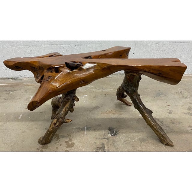 Mid-Century Coastal Driftwood Coffee or Side Table, 1970s For Sale - Image 13 of 13